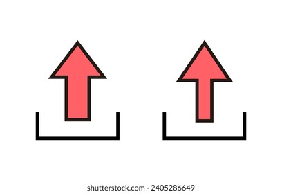 Cargar ilustración de conjunto de iconos. símbolo y signo de datos de carga