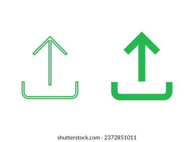 Upload icon set. load data symbol