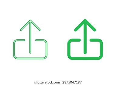Upload icon set. load data symbol