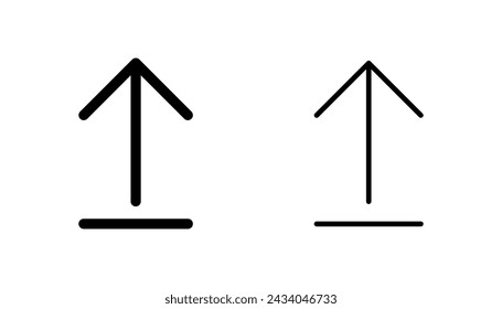 Upload icon set. load data symbol