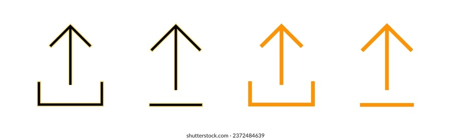 Enviar conjunto de iconos para la aplicación web y móvil. símbolo y signo de datos de carga