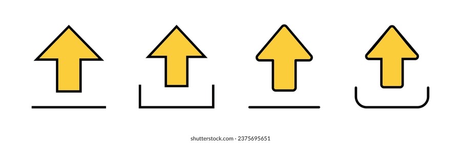 Enviar conjunto de iconos para la aplicación web y móvil. símbolo y signo de datos de carga