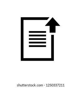 Upload Icon. Share, uploading  Illustration. Applied as Trendy Symbol for Design Elements, Websites, Presentation and Application - Vector.