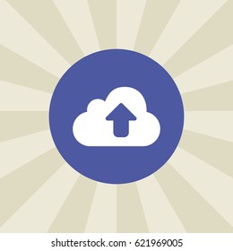 upload icon. sign design. background