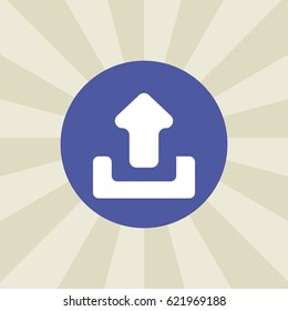 upload icon. sign design. background