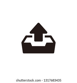 Upload icon sign symbol