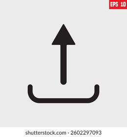 Upload icon sign symbol black design, share, file share special Flat, Document share Icon, Arrow, symbol, Flat vector,