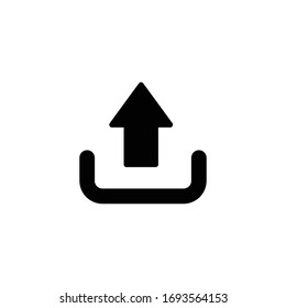 Upload Icon, upload sign and symbol vector Design