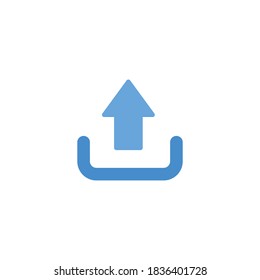 Upload Icon, upload sign and symbol vector Design