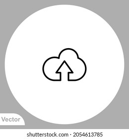 Upload icon sign vector,Symbol, logo illustration for web and mobile