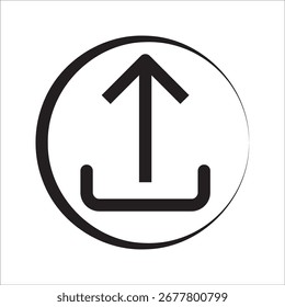 Upload Icon Simple, Clean, and Versatile Upload Symbol for Websites and Apps