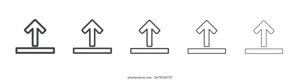 Carregar ícone símbolo simples de coleção de ilustrações
