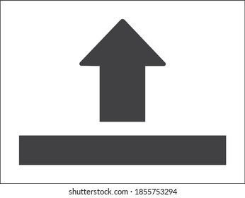 upload icon simple vector illustration