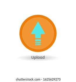 Upload Icon for smartphone computer laptop and website