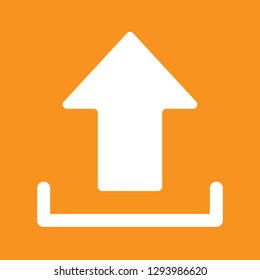 Upload icon, stock vector illustration, EPS10. 