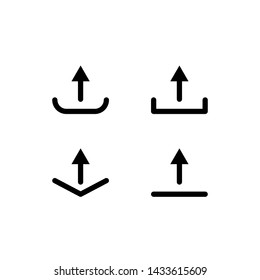upload icon, symbol design template