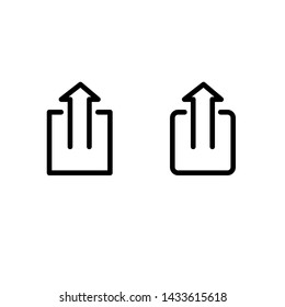 upload icon, symbol design template