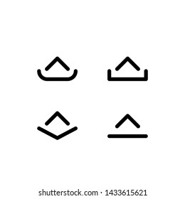 upload icon, symbol design template