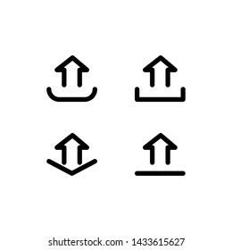 upload icon, symbol design template