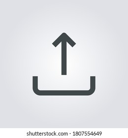 
Upload Icon. upload symbol isolated on Gradient background. Vector Illustration