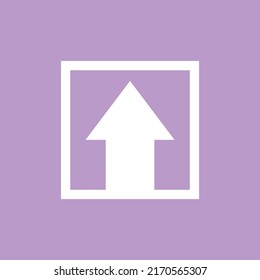 Cargar icono o símbolo con fondo morado y diseño plano para tu trabajo o cualquier cosa