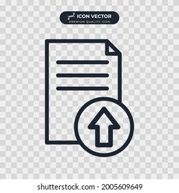 upload icon symbol template for graphic and web design collection logo vector illustration
