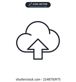 upload icon symbol template for graphic and web design collection logo vector illustration