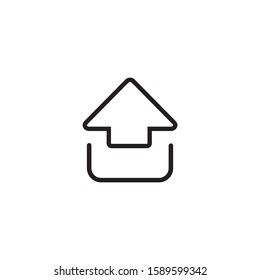 Upload icon symbol vector illustration