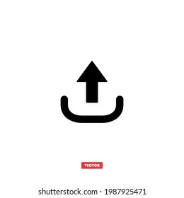 Upload icon symbol vector illustration.