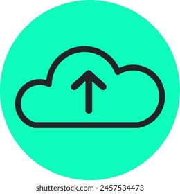 Upload icon symbol vector image for graphic design element.stock vector