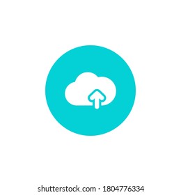 Upload icon symbol vector isolated on white background
