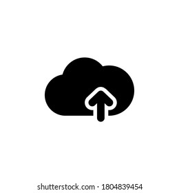 Upload icon symbol vector isolated on white background
