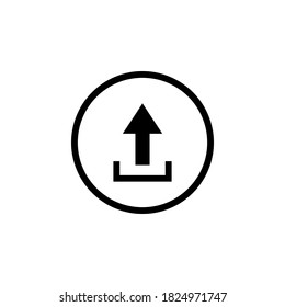 Cargar símbolo de icono vector en fondo blanco