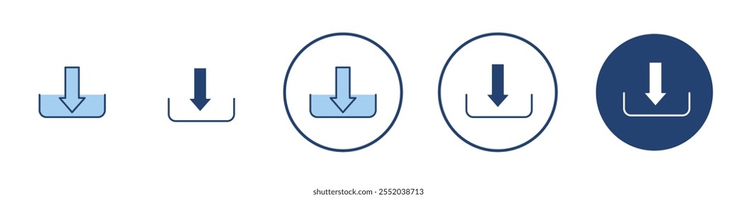 Upload Icon Thin line art isolated