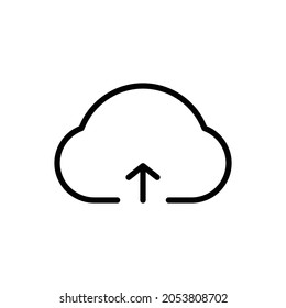 icono de carga, transferir ilustración vectorial de icono en línea