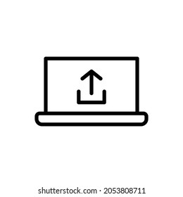 Upload-Icon, Online-Transfer-Symbol, Vektorgrafik