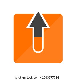 Upload Icon in trendy flat style isolated on grey background, for your web site design, app, logo, UI. Vector illustration, EPS10.