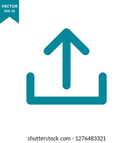 upload icon in trendy flat style 