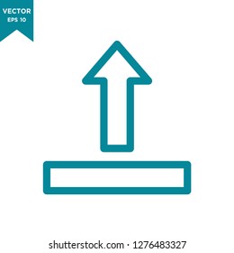 upload icon in trendy flat style 