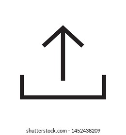 Upload icon in trendy flat style design. Vector graphic illustration. Suitable for website design, logo, app, and ui. EPS 10.