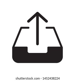Upload icon in trendy flat style design. Vector graphic illustration. Suitable for website design, logo, app, and ui. EPS 10.