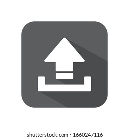 Upload Icon in trendy flat style isolated on white background, for your web site design, app, logo, UI. Vector illustration, EPS10.