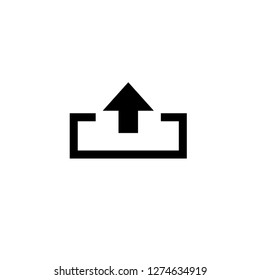 Upload Icon. UI Vector Illustration Sign & Symbol.