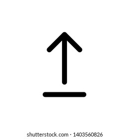 Upload Icon. Uploading, Illustration of Send Data or File As A Simple Vector, Trendy Sign & Symbol for Design, Websites, Presentation / Application. 