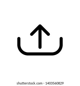 Upload Icon. Uploading, Illustration of Send Data or File As A Simple Vector, Trendy Sign & Symbol for Design, Websites, Presentation / Application. 