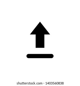 Upload Icon. Uploading, Illustration of Send Data or File As A Simple Vector, Trendy Sign & Symbol for Design, Websites, Presentation / Application. 
