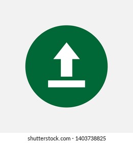 Upload Icon. Uploading, Illustration of Send Data or File As A Simple Vector, Trendy Sign & Symbol for Design, Websites, Presentation / Application. 