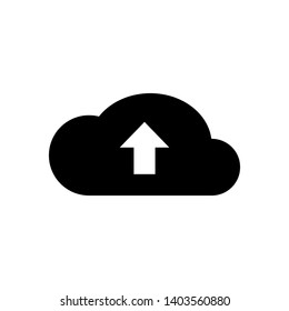 Upload Icon. Uploading Illustration within Glyph Style. Applied as Trendy Symbol for Info Graphics, Design Elements, Websites, Presentation and Application - Vector.