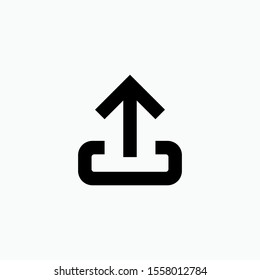 Upload Icon. Uploading Symbol. Applied for Design, Presentation, Website or Apps Elements - Vector.