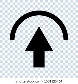 Upload icon. uploading vector icon on white background